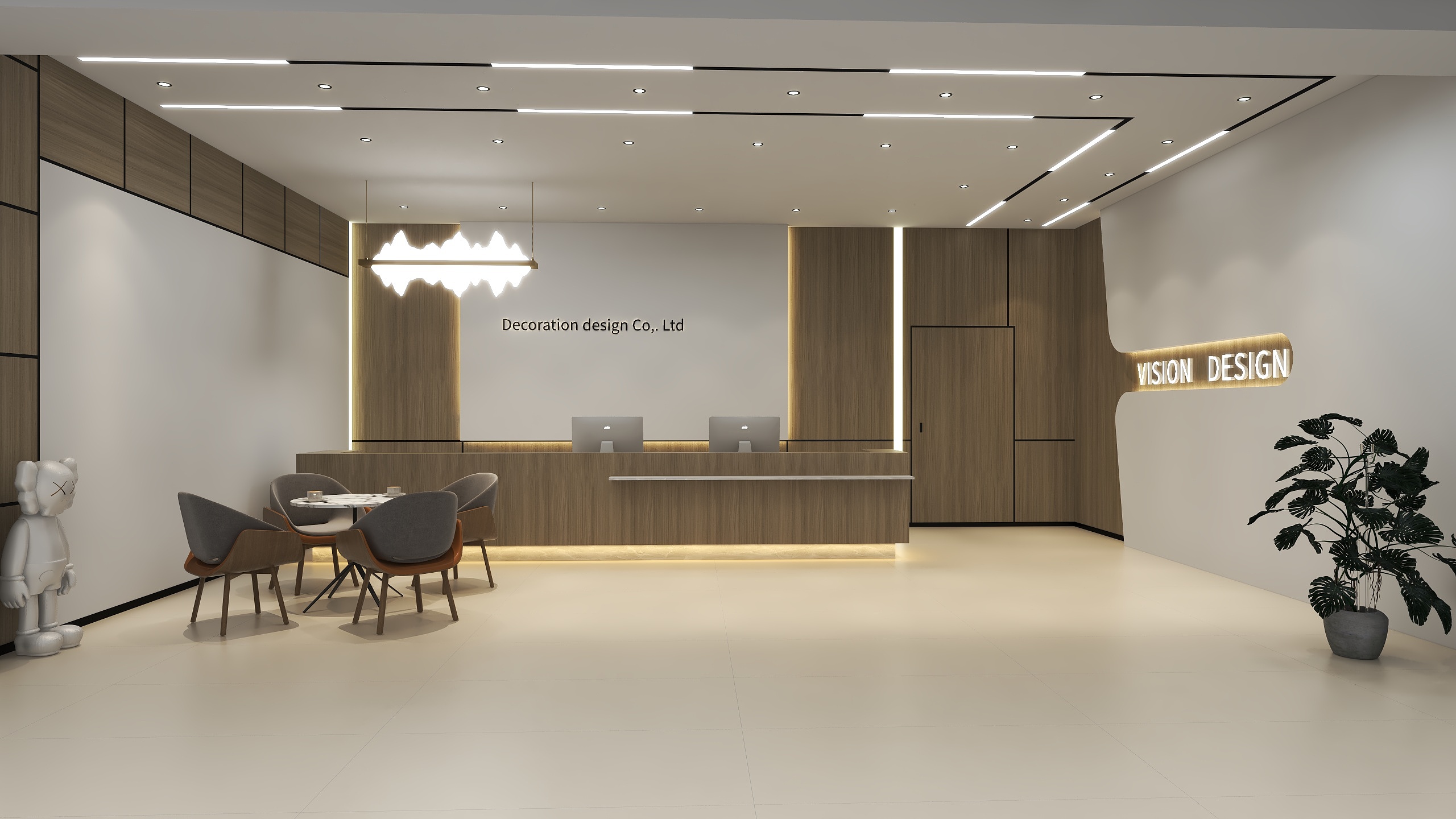 L丶TK-企业接待大厅-装修设计方案