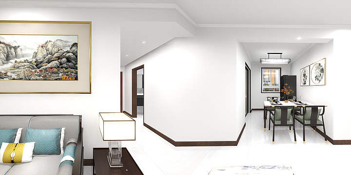 尚品安佳-锦绣秦川19-2-2701-装修设计方案