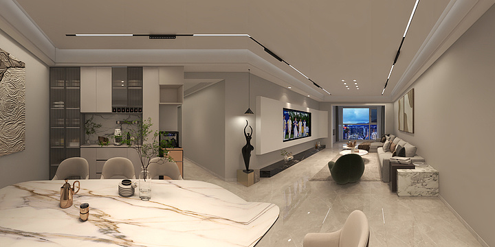 贵州仨禾建筑装饰工程有限公司-柏悦府-装修设计方案