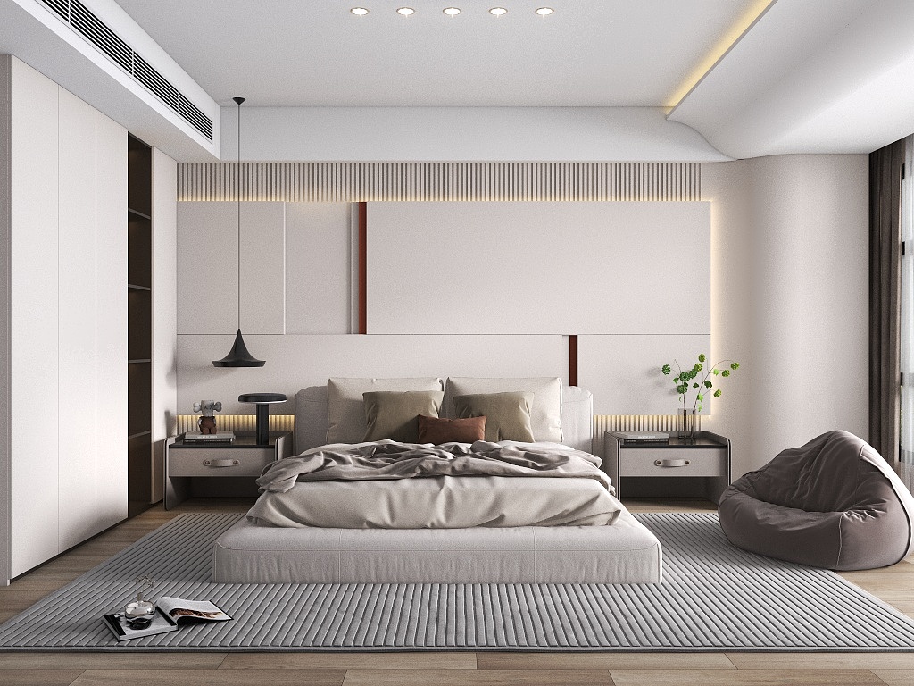 设计1rbCJ-奶油风卧室-副本-装修设计方案