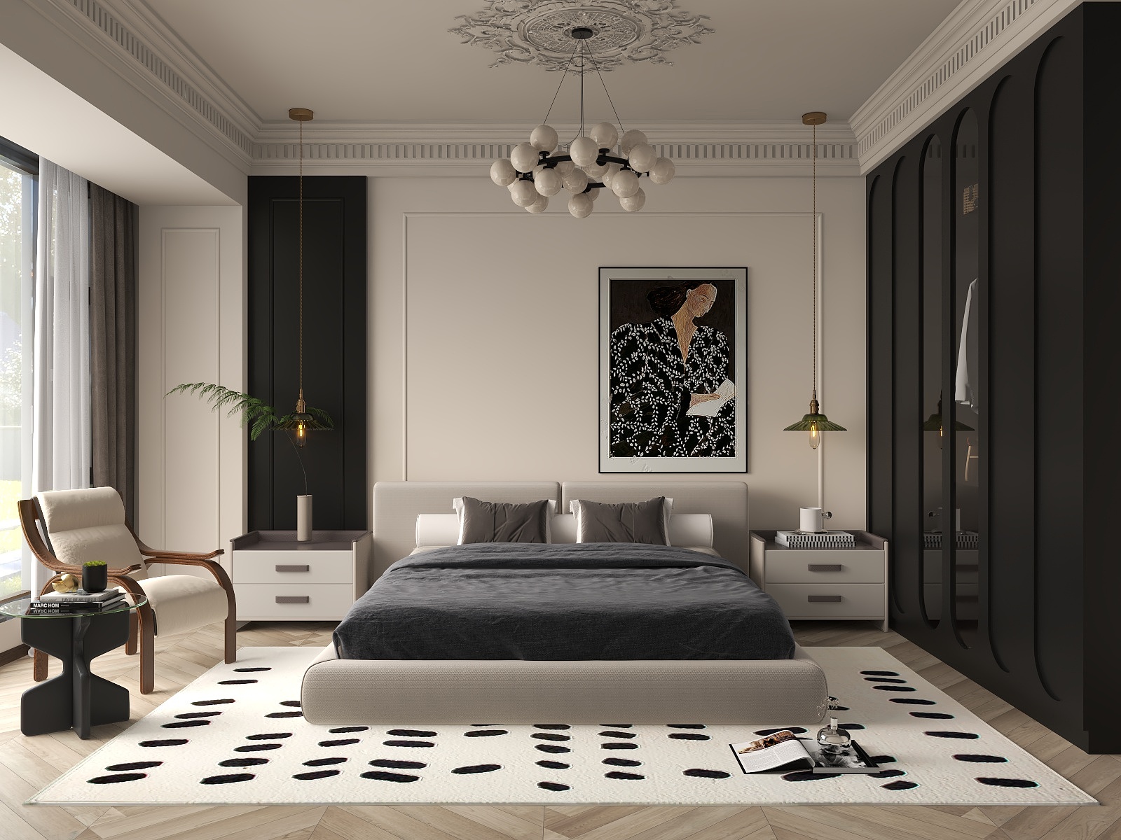 陈军-0425-中古卧室 -装修设计方案