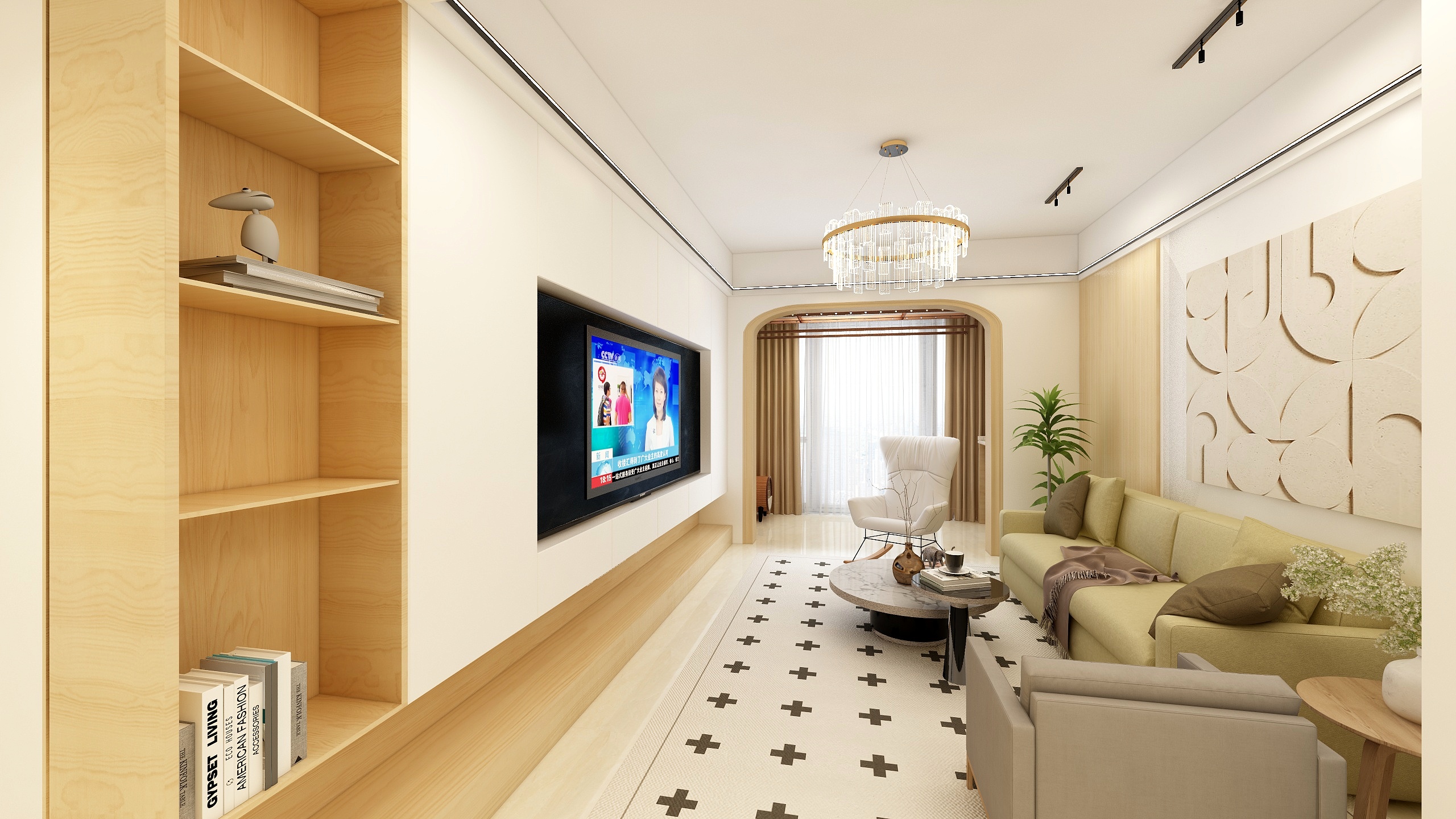 大男人36-常熟元丰园二区2期77㎡2室-装修设计方案