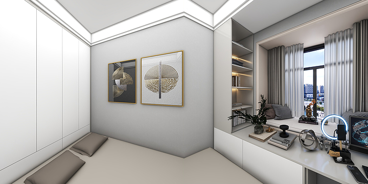 鸽子鸽子丶鸽-荣盛远见（小户型）-装修设计方案