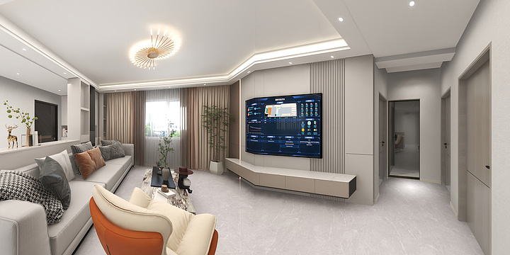 蝴蝶小熊-圆宏国际3204-装修设计方案