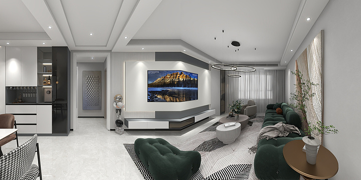 马克设计装饰-丝路花园10-1-1301-装修设计方案