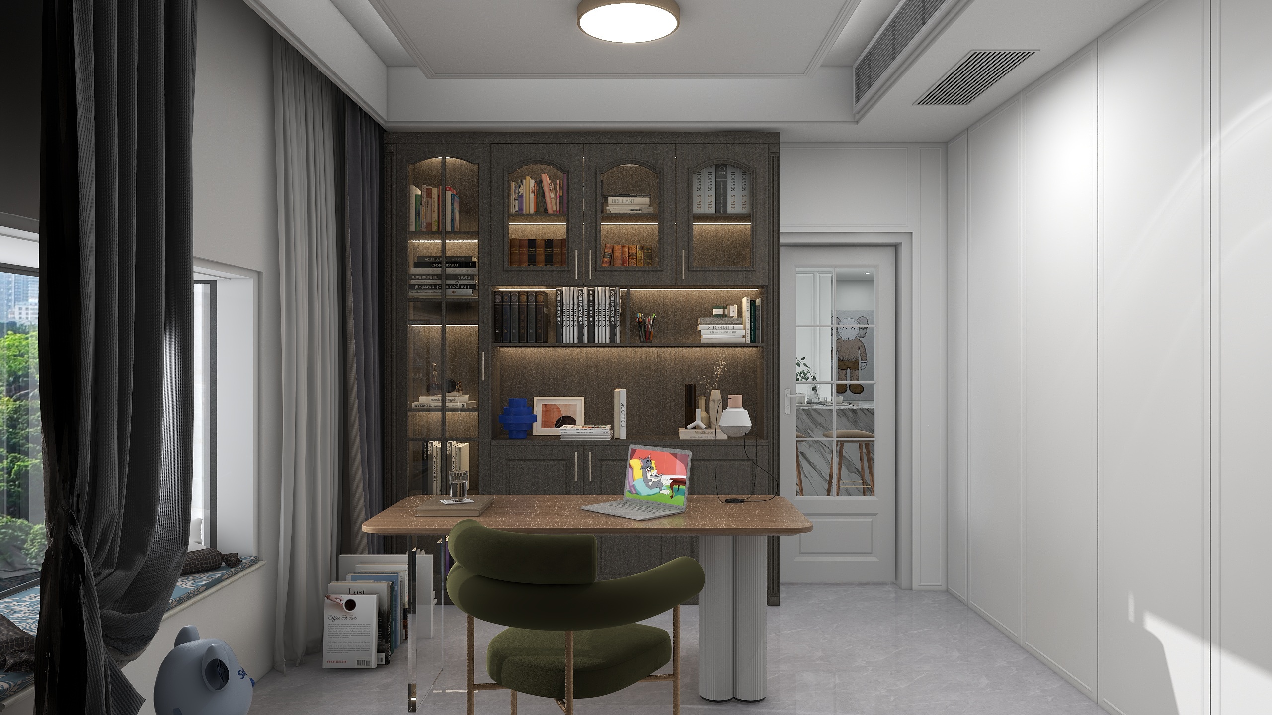 LXDZ-125㎡3室装修效果图