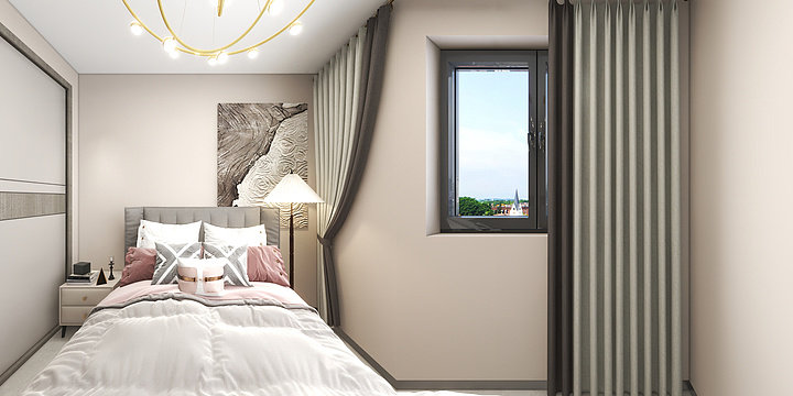 梦久空间设计-常发豪郡安先生现代简约-装修设计方案