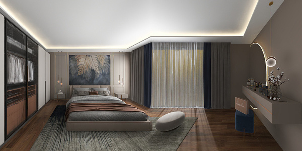 Hala karam的装修设计方案New classic bedroom