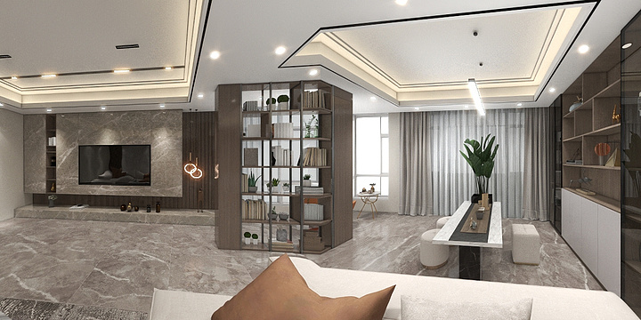 yyds哈哈哈-模板副本-轻奢背景墙设计-装修设计方案