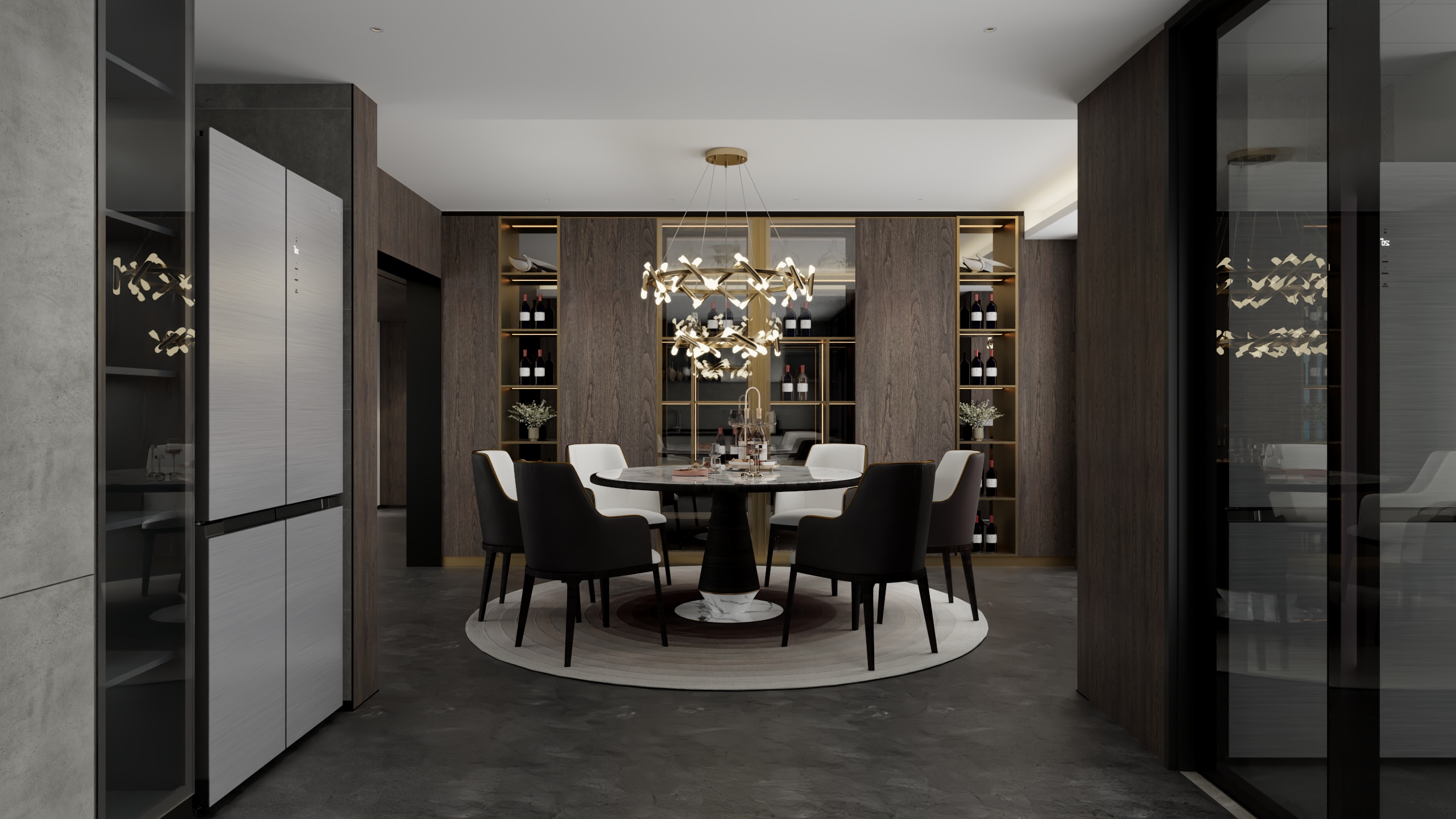 SHAMPOOR-意式268㎡襄平蓝庭-公共区域装修效果图