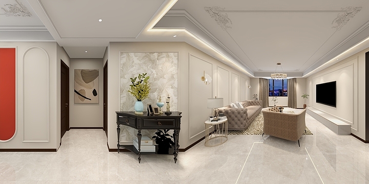 家装设计胡晓龙-碧景园160-装修设计方案