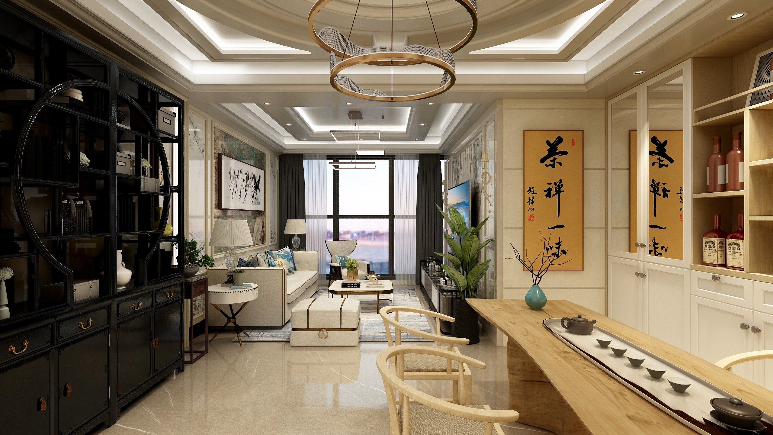 DreaminWong-欧式4房4卫-装修设计方案