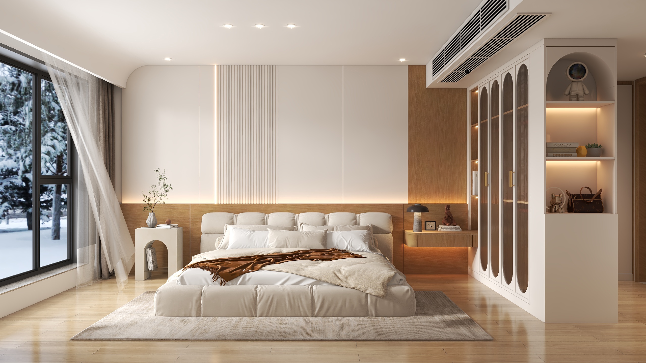 祥艺整装-现代奶油风--装修设计方案