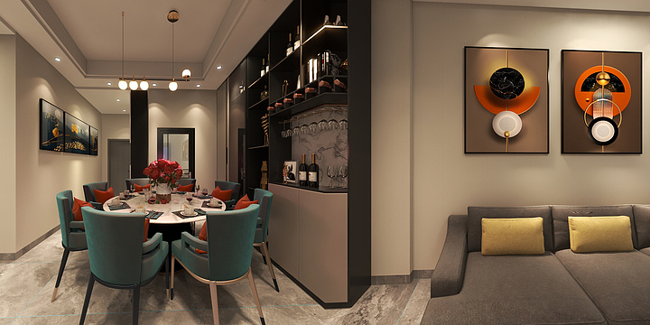 设计师刘永青-仙巩别墅-装修设计方案