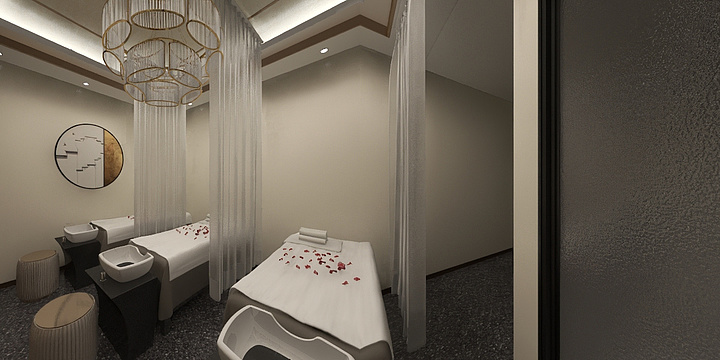 玖拾空间设计-修面馆-装修设计方案