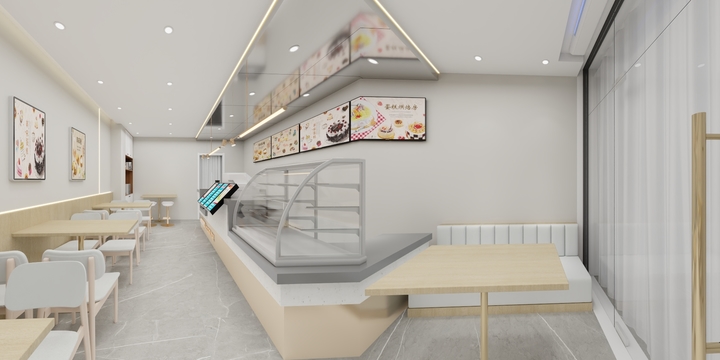 小包总1-世纪城榴莲狠芒甜品店-装修设计方案