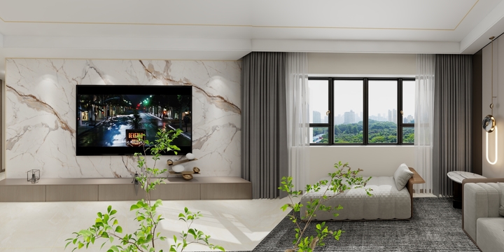 全案设计师黄海娟-辛店二期30号-三室两厅-金色豪华-装修设计方案