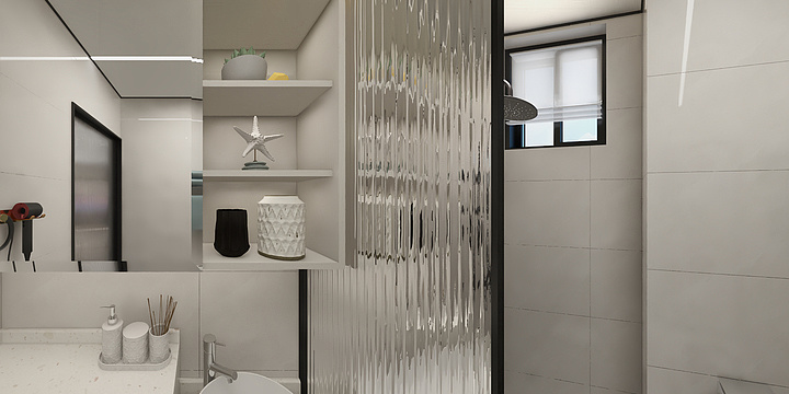 至綫空間-现代奶油风-装修设计方案