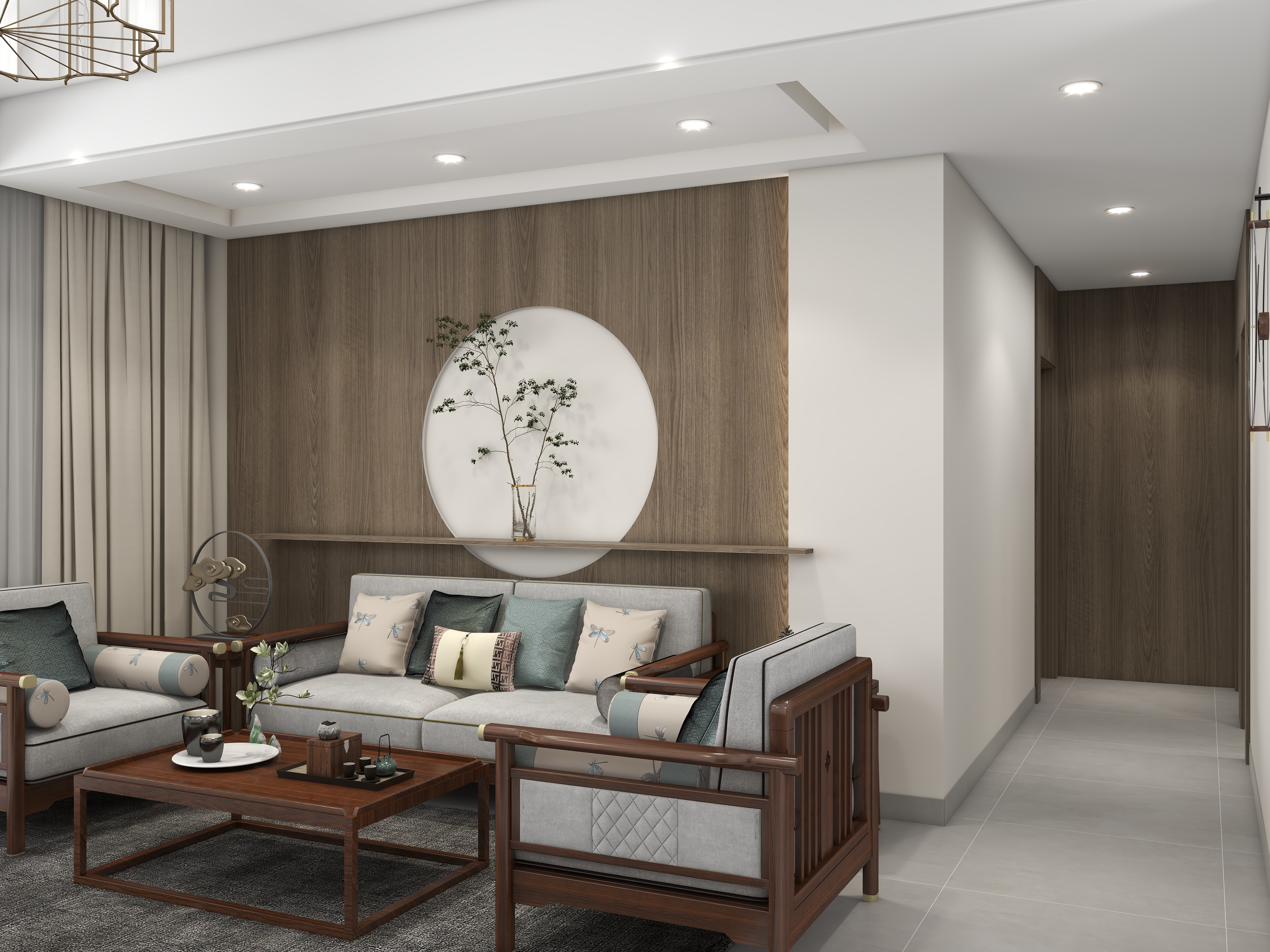 设计师楚巍-星联山屿湖117㎡3室装修效果图