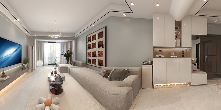 设计师张庭云-雍和春城1-7-4向府雅居-装修设计方案