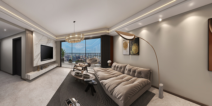 设计师一蒲靖-鲁能九街区-装修设计方案