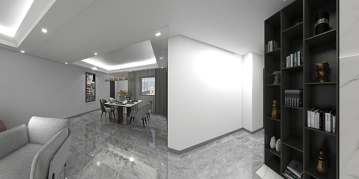 不爱肘击-汇金时代中心133㎡4室-装修设计方案