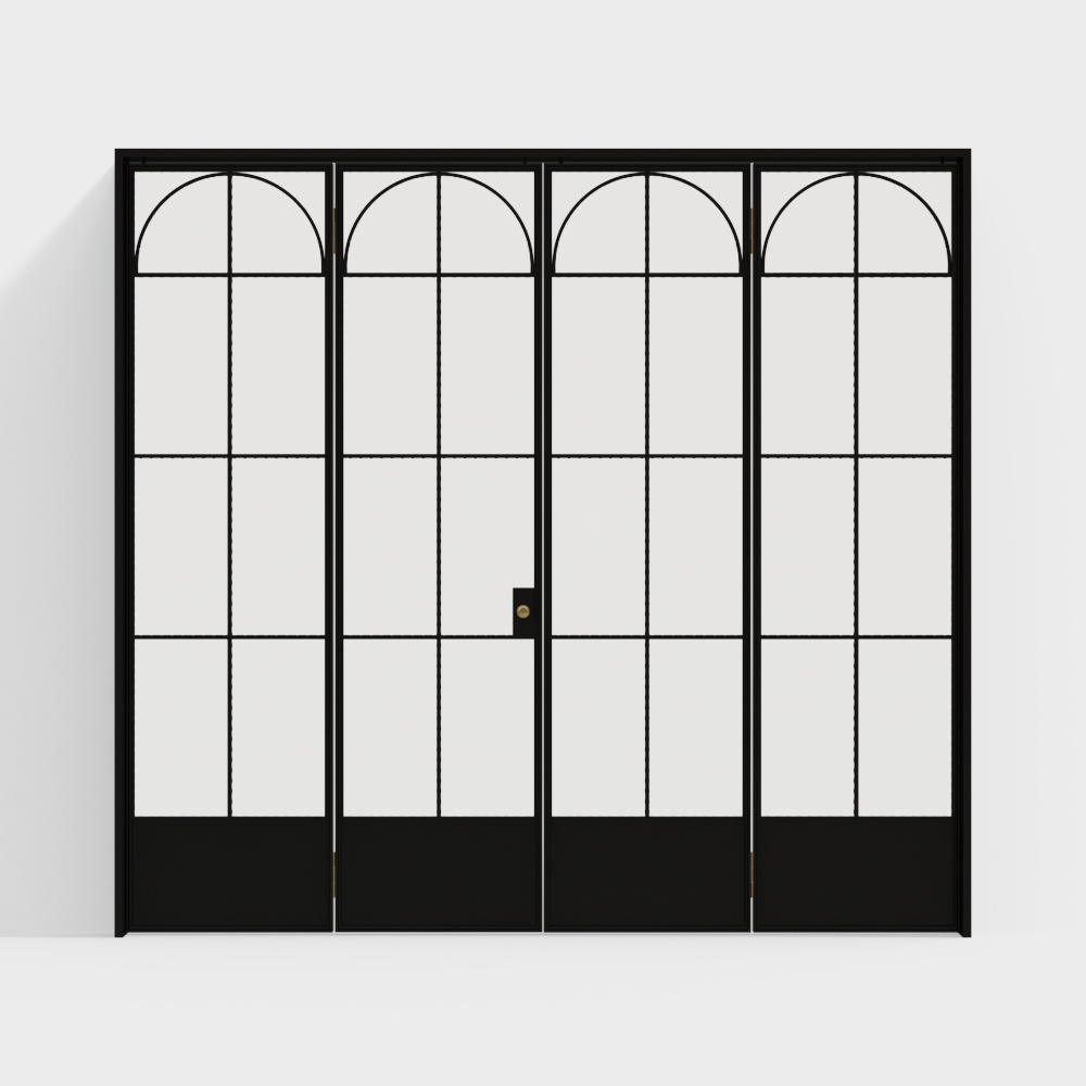 法式玻璃折叠门