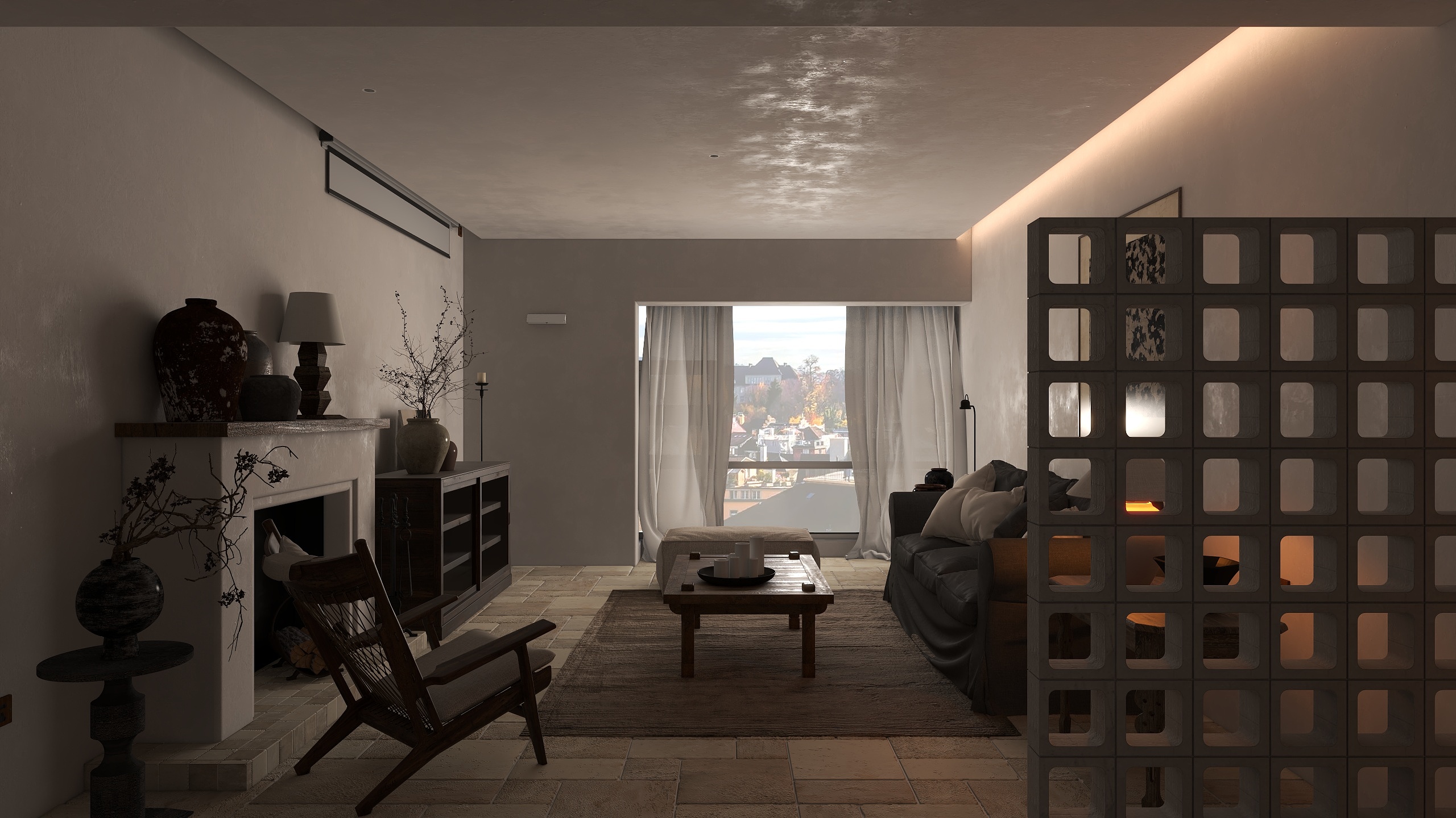 熬暖酱-重庆恒通云鼎侘寂家庭民宿装修效果图