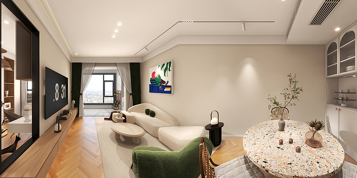 ZZZyh郑-海德公园81㎡3室-装修设计方案