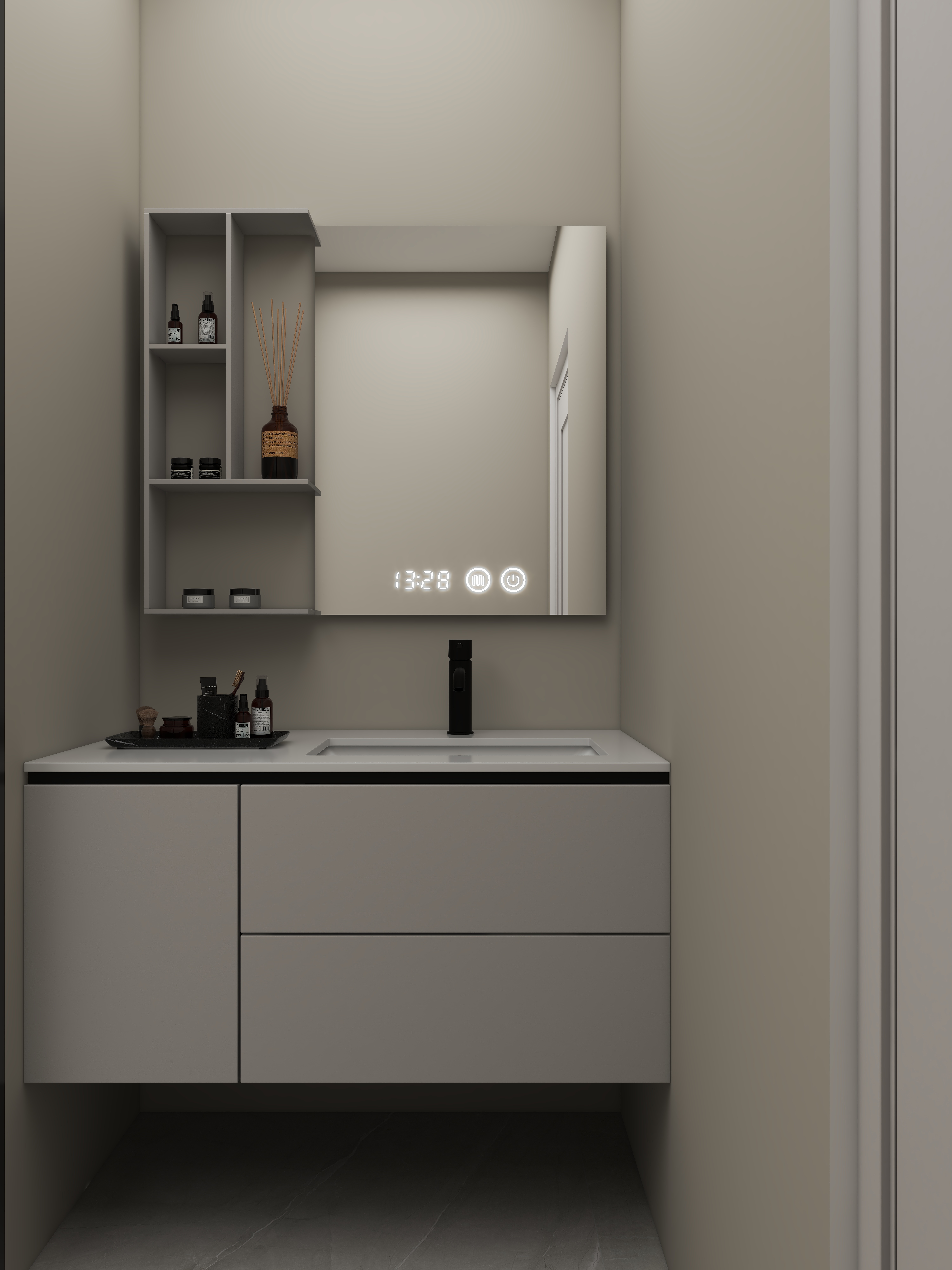 壹诺设计工作室-120㎡3室-现代简约装修效果图