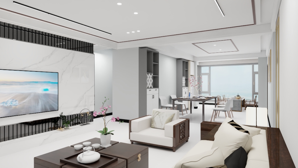 千禾设计作品-天镜海棠家园6栋2单元180平米-装修设计方案