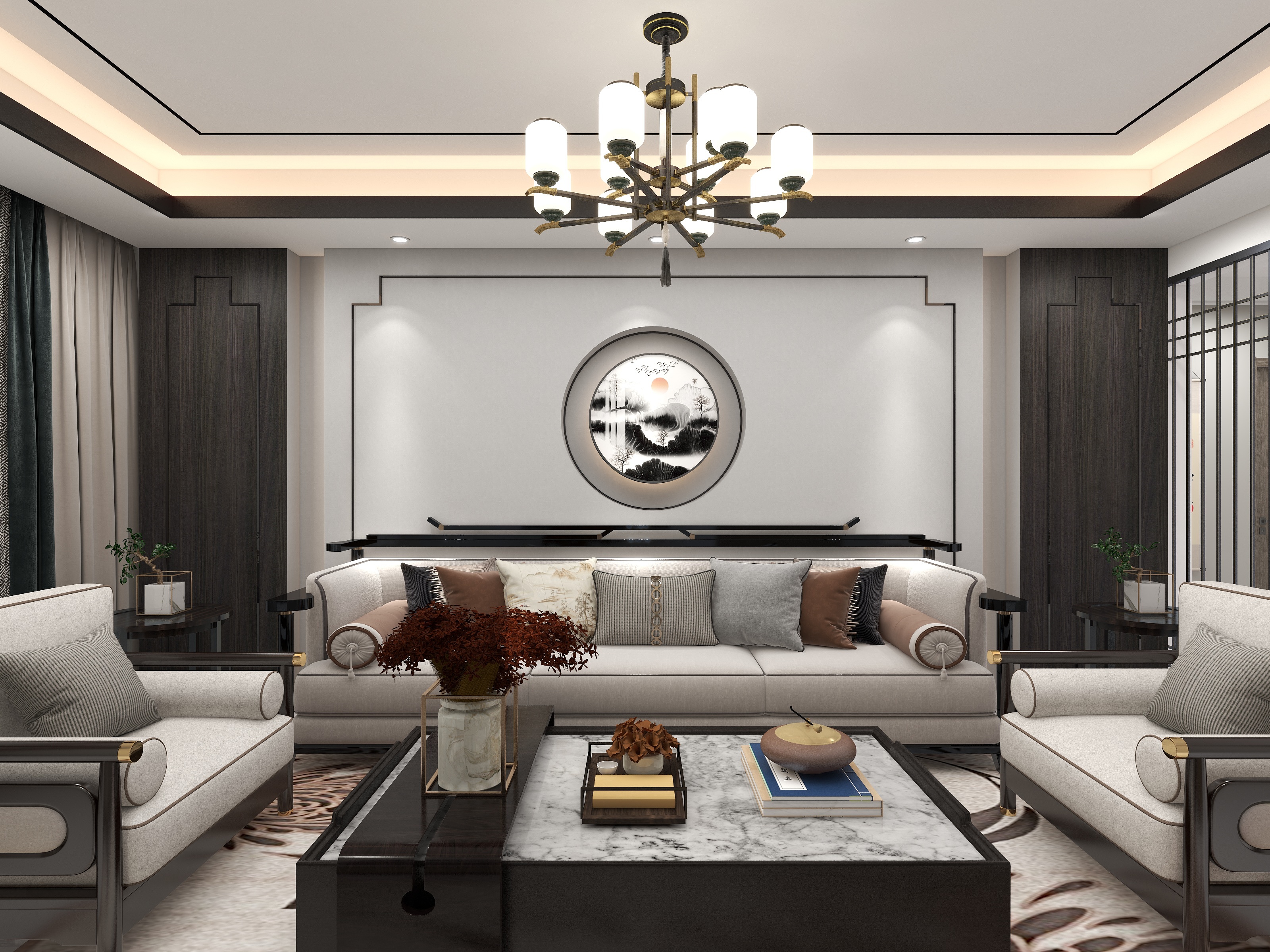 耀的神奇工坊-124㎡3室装修效果图