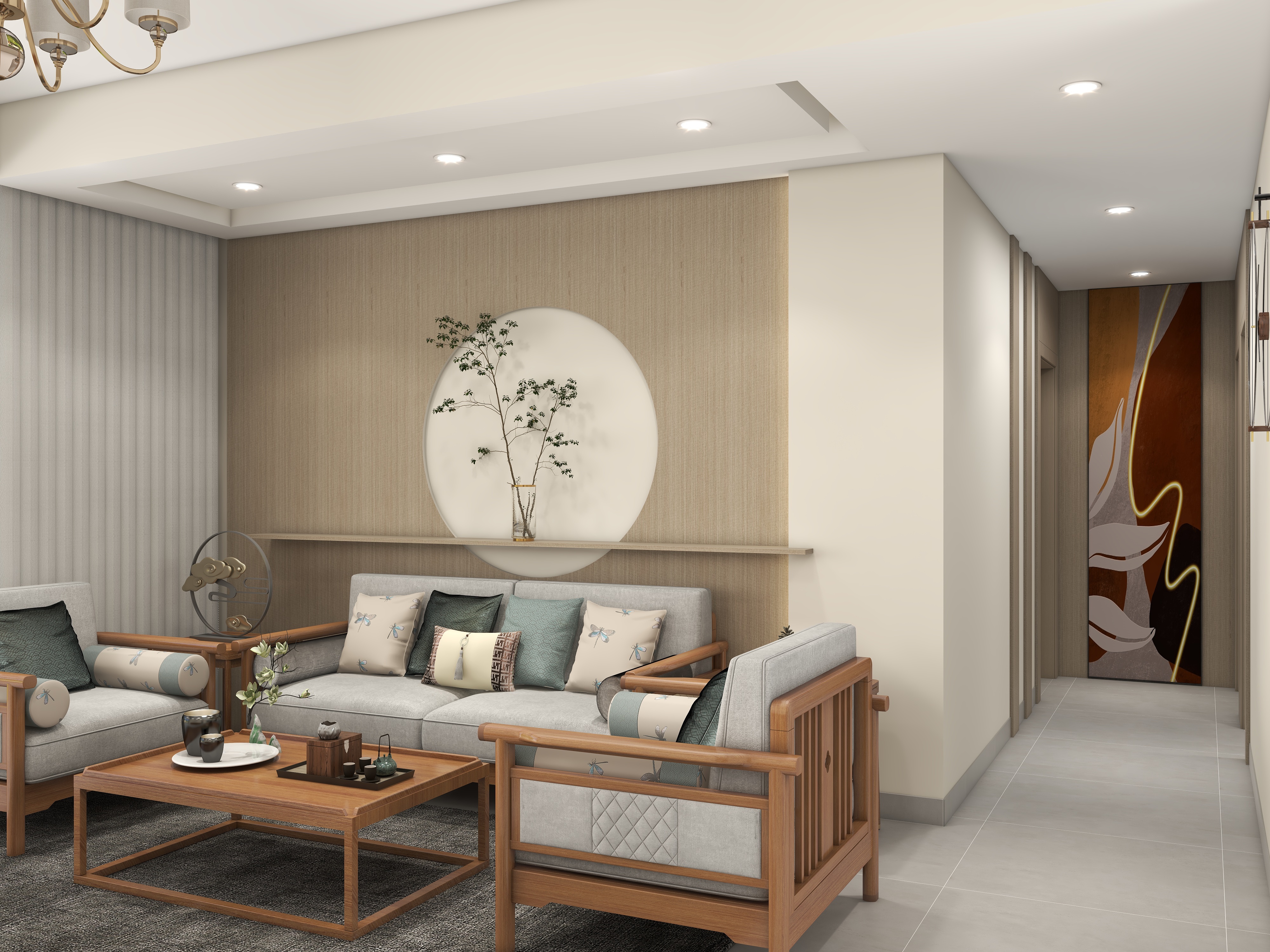 设计师楚巍-星联山屿湖117㎡3室装修效果图