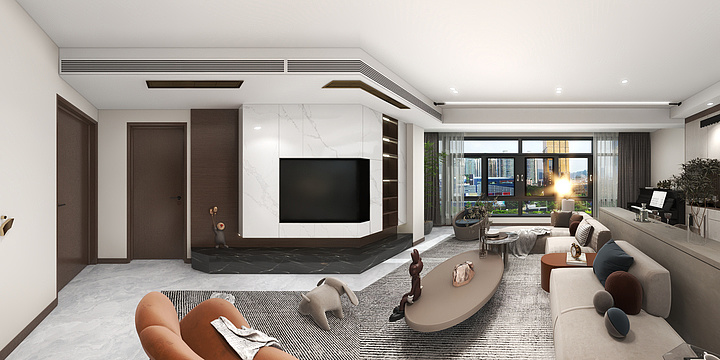 道尘丨空间设计-和山步云谷125方案一-装修设计方案