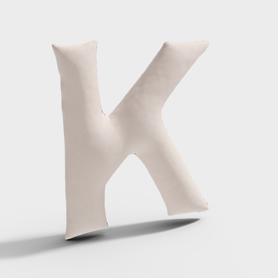 Colorful 3D Text K Model for Creative Projects
