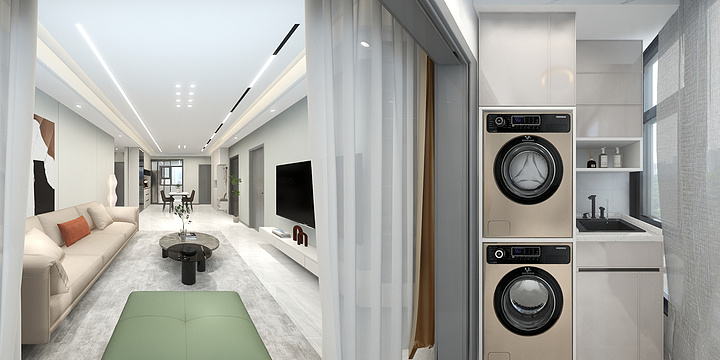 匠仁装饰-碧桂园锦绣华府-现代无主灯风格-装修设计方案