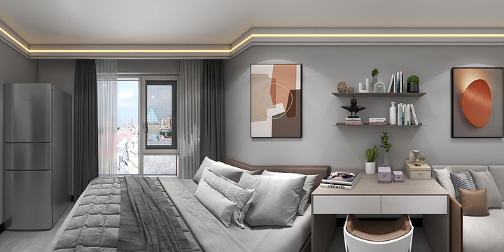 付兴涛15101561232-单身公寓-装修设计方案