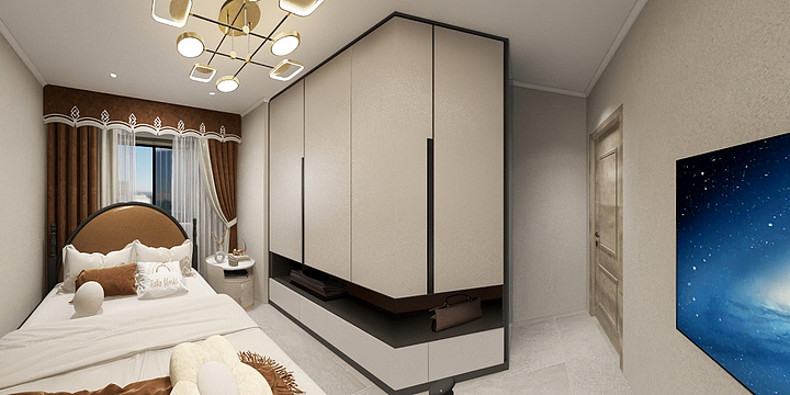 林雪娟设计-E1户型- 5房2厅（88㎡）-装修设计方案