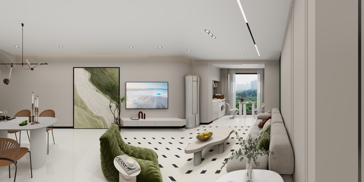 一泓Gluck-四季御园八栋1403效果图-装修设计方案