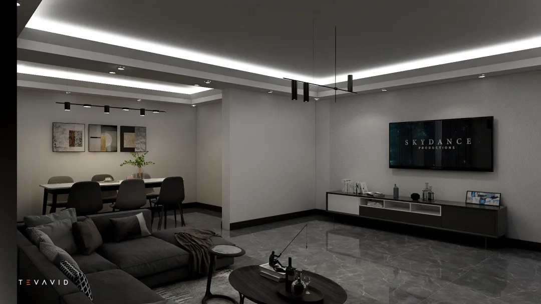 tevavidarc的装修设计方案:Contemporary Nigerian luxury 3 bedroom interior