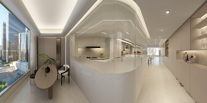 美吉尔设计-时代华府-软糯奶油极简家-装修设计方案