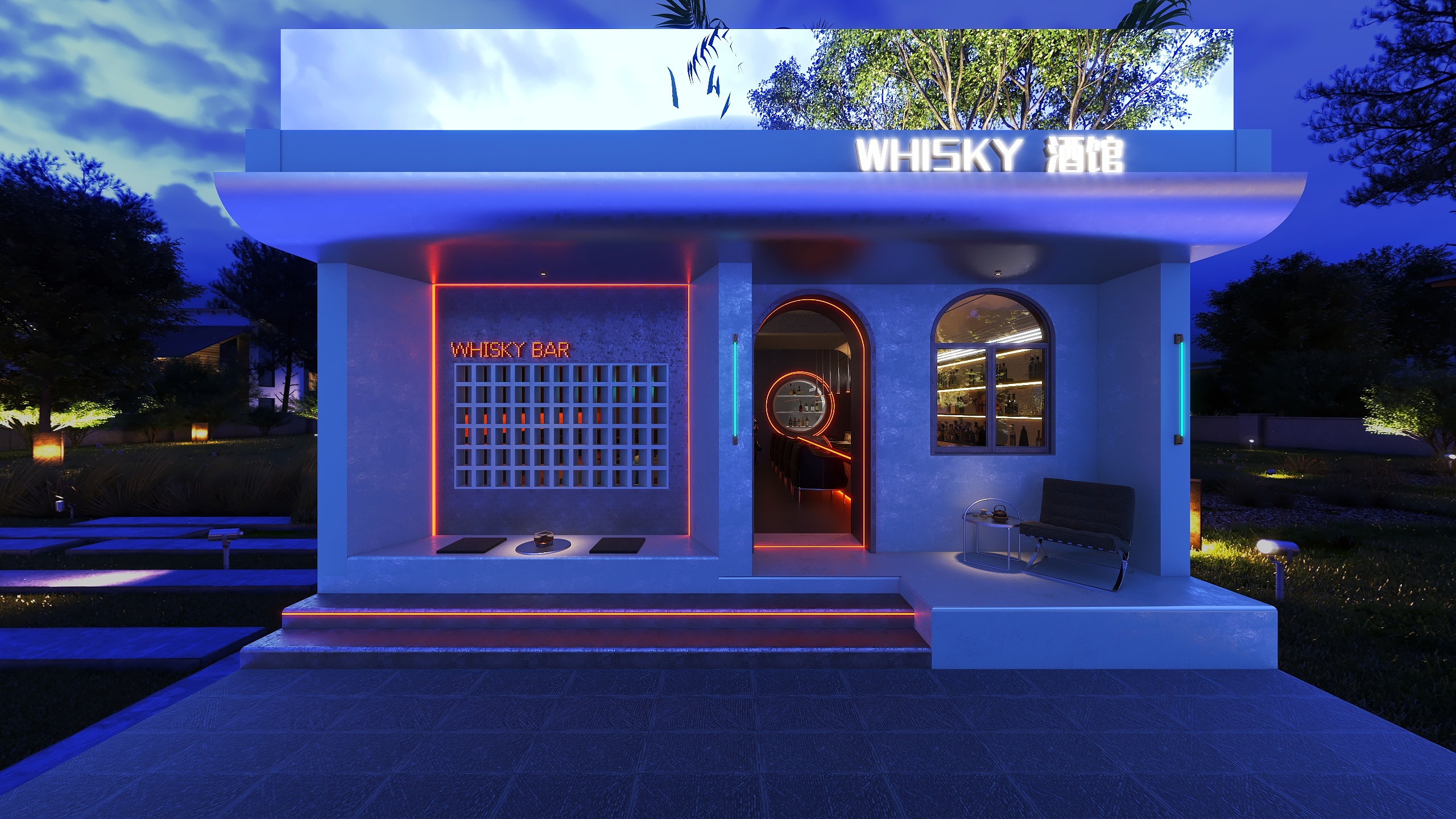 雷扎理-大理古城威士忌酒馆-装修设计方案