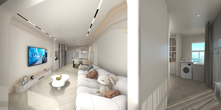 创远广告装饰工程有限公司-楚天都市壹号院白天效果-装修设计方案