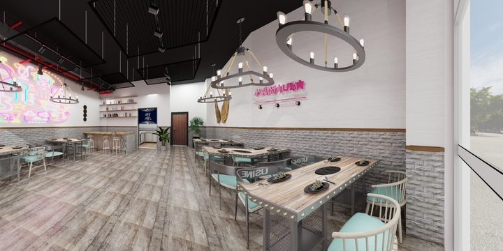 A0装修设计锐-烧烤店装饰-装修设计方案
