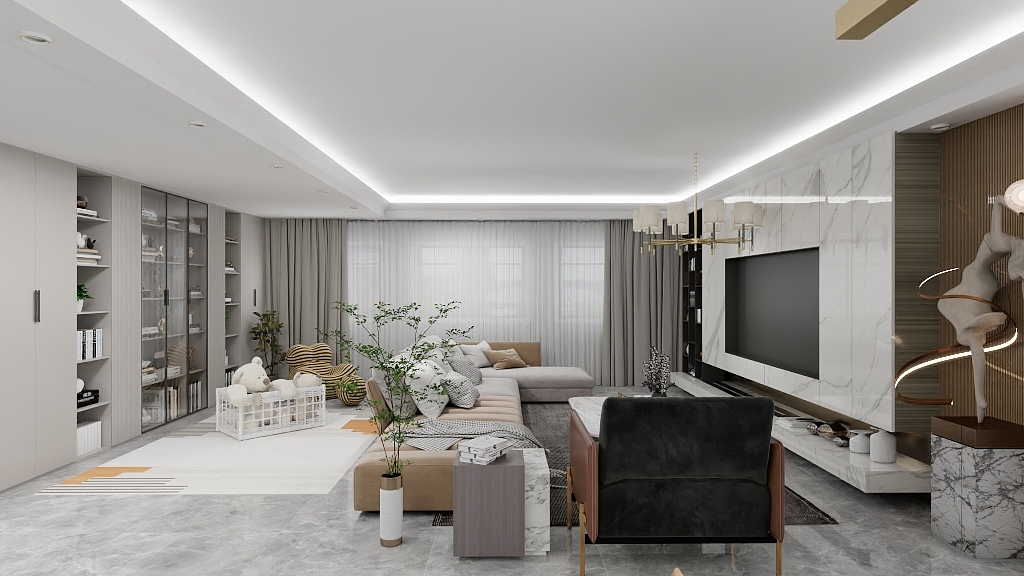 禾木居全屋定制安娜-万山华府179㎡2室-装修设计方案