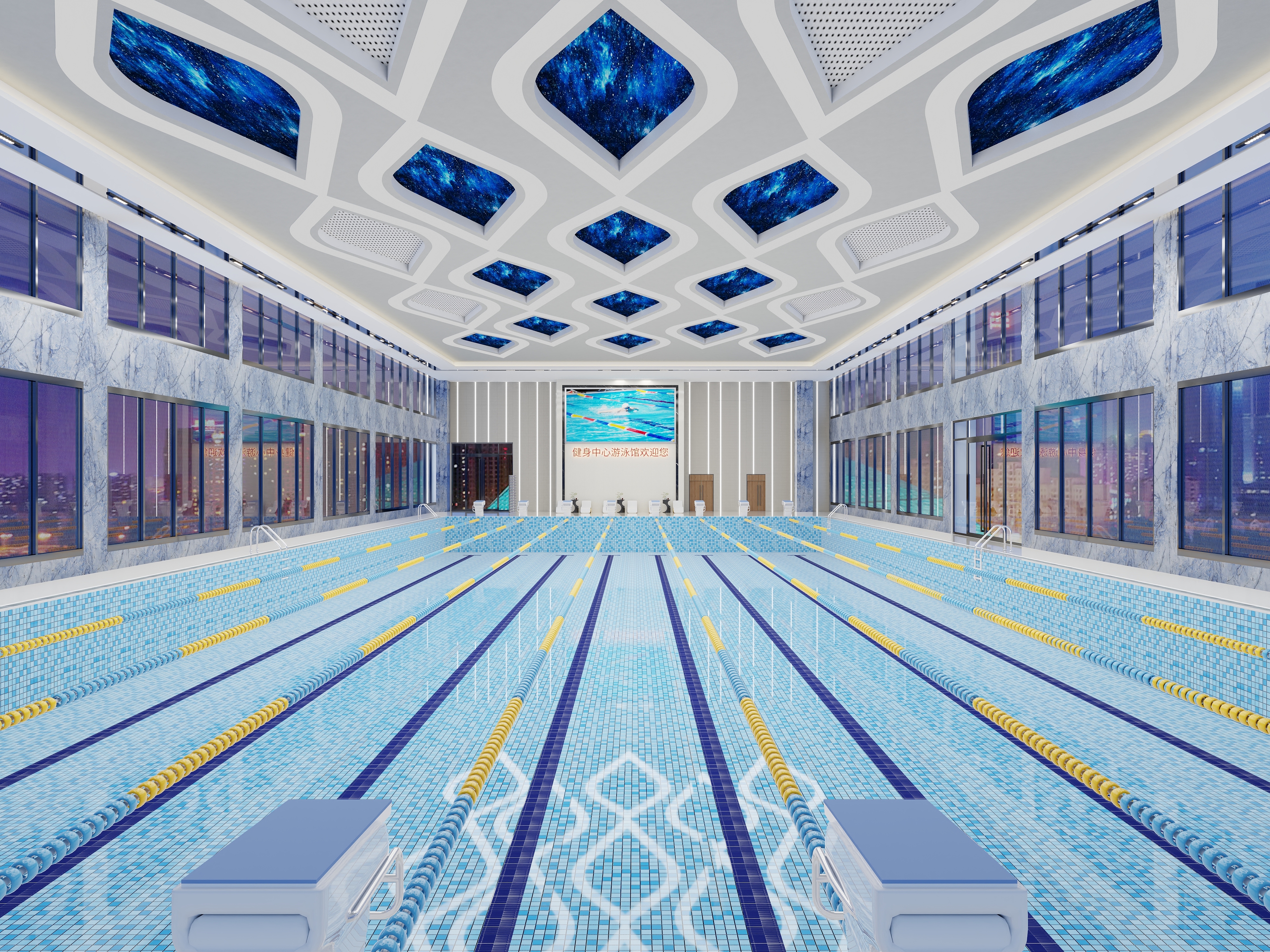 云象设计-恒温游泳馆1630㎡-装修设计方案