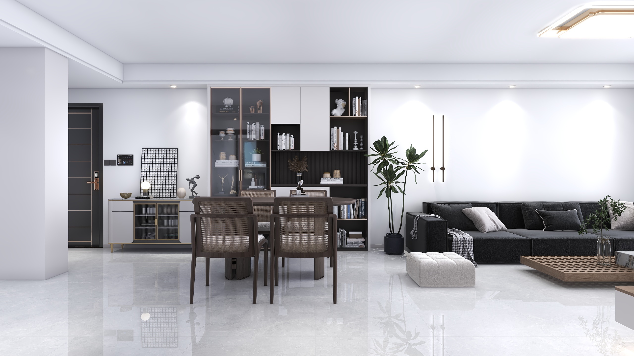 做设计的阿峰-集美常青-黑白灰-装修设计方案