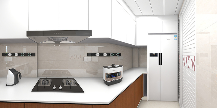 3D设计全景图-融信府13#102-装修设计方案