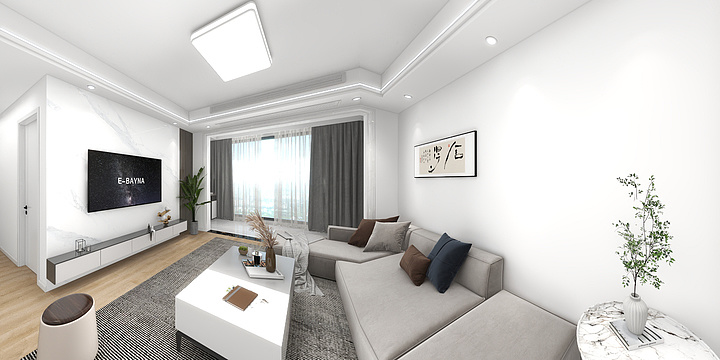 洪湖楼盘案例分享李工设计-龙润花园3-1302-装修设计方案