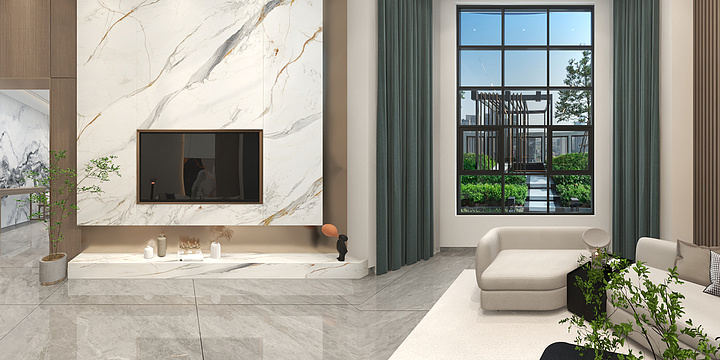 安禾设计-彭师别墅一楼-装修设计方案